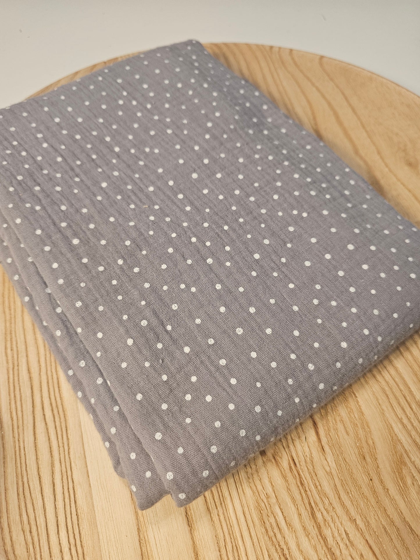 Reststück Musselin Dots 95cm