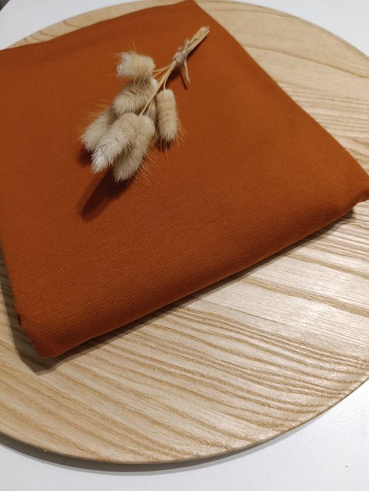 Uni French Terry Cognac Reststück 1 Meter