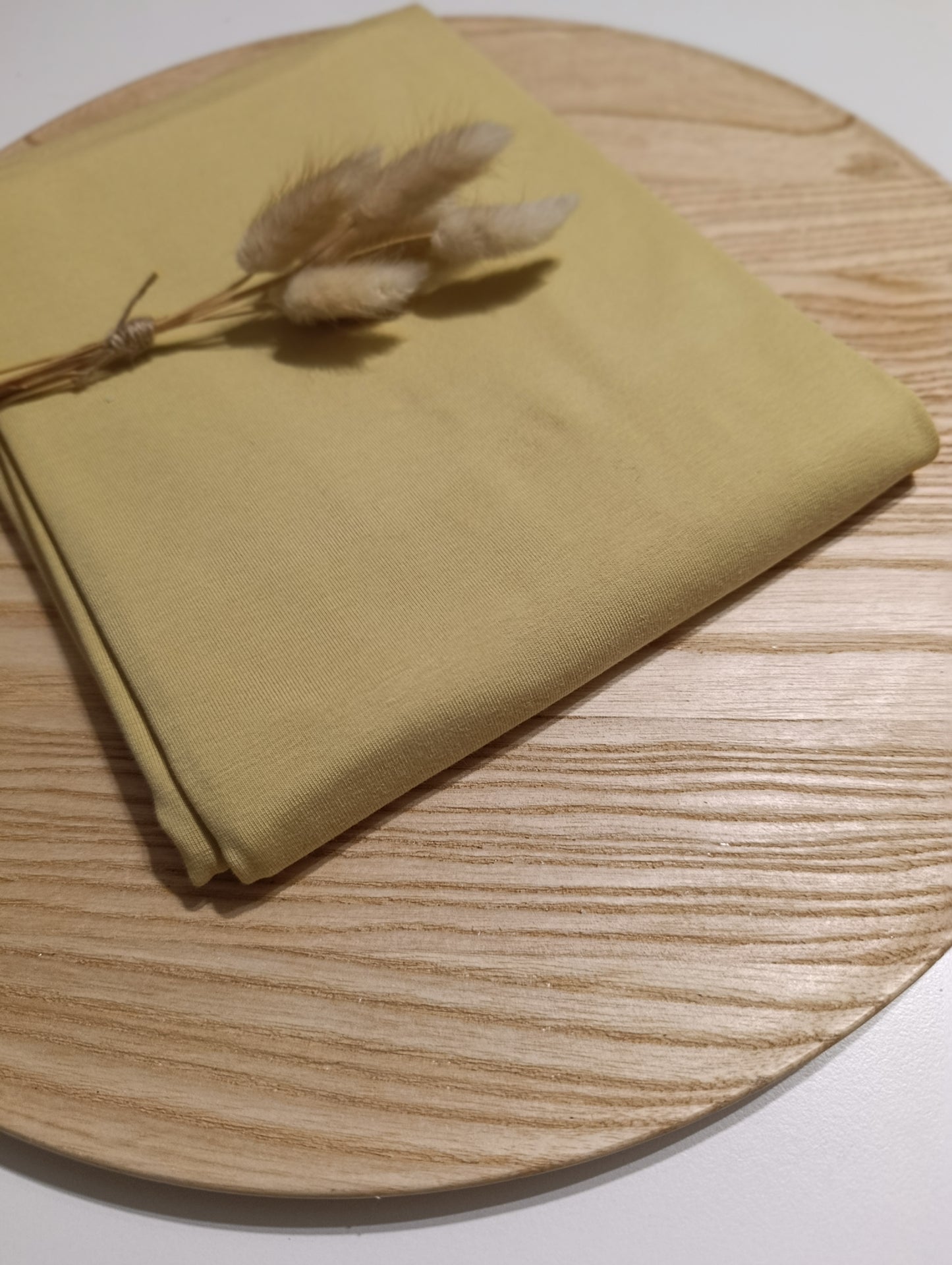 Jersey Uni Dusty Yellow Reststück 1 Meter