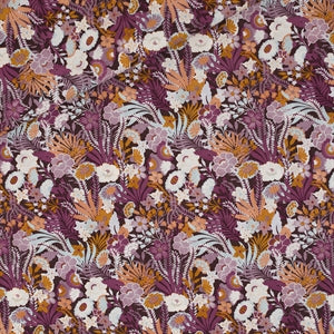 Flower Wealth - M - Rayonne Viscose - Violet Nocturne
