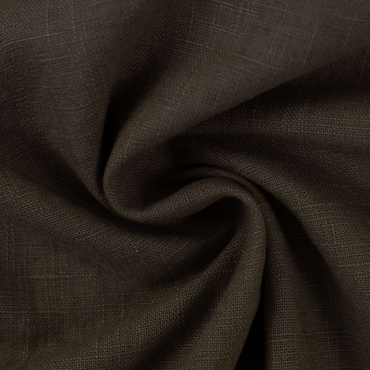 Tissu lin Chocolat