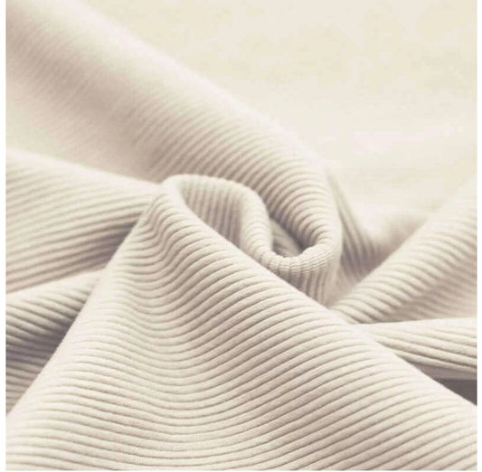 OTTOMAN RIB JERSEY NATURAL BEIGE
