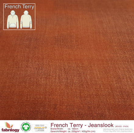 Bio French Terry Jeanslook Patina