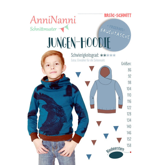 Patron papier AnniNanni ''Basic Boys Hoodie''
