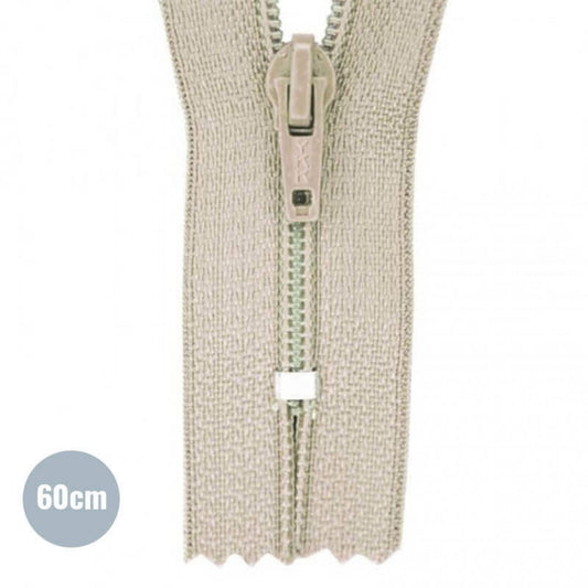 Reissverschluss nicht teilbar Beige 60cm