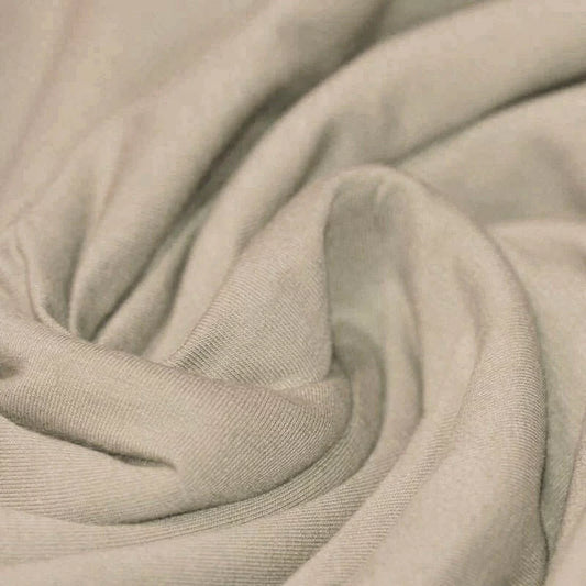 Jersey Uni Beige Foncé