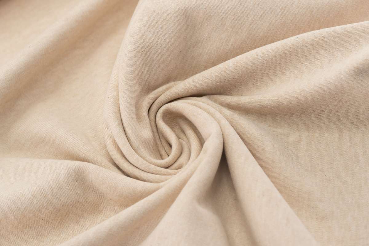 Purest Cotton Knit Interlock-Jersey Uni Beige aus Bio Baumwolle