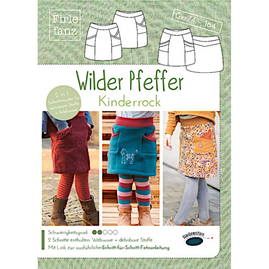 Papierschnittmuster Firlefanz ''Wilder Pfeffer''