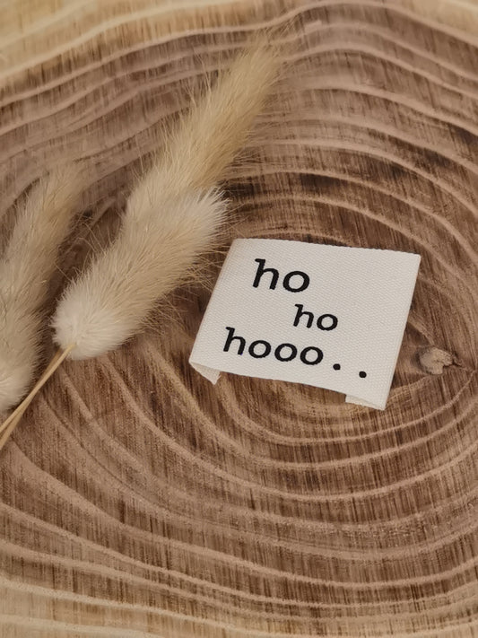 Baumwoll-Label Ho ho hooo....