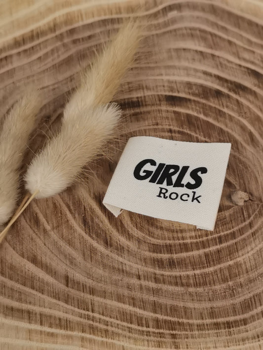 Baumwoll-Label Girls Rock