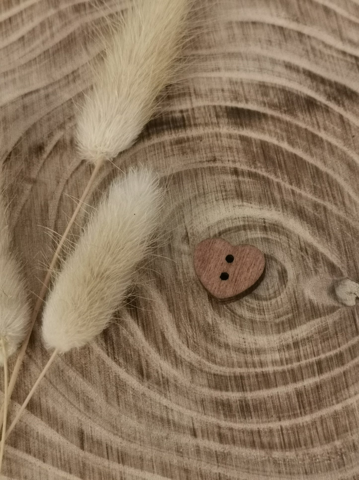 Herz-Knöpfe Holz