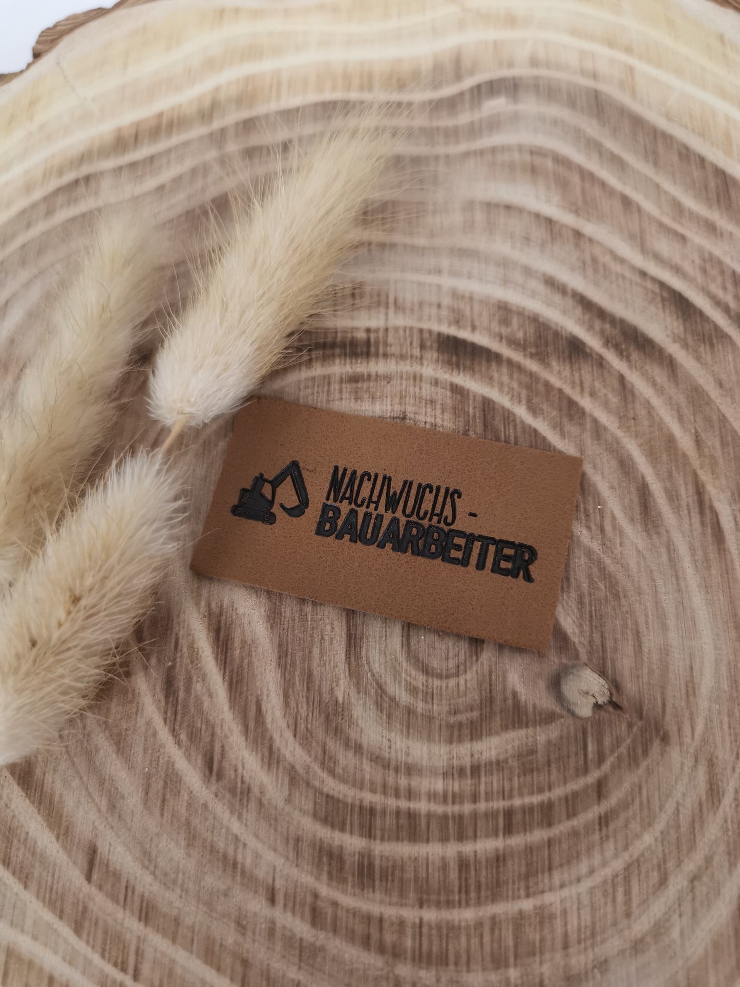 Kunstlederlabel NachwuchsBauarbeiter