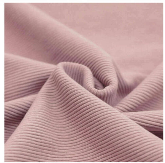 OTTOMAN RIB JERSEY NUDE ROSA