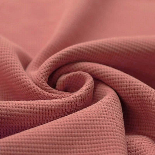Waffelstrick Jersey Clay Pink