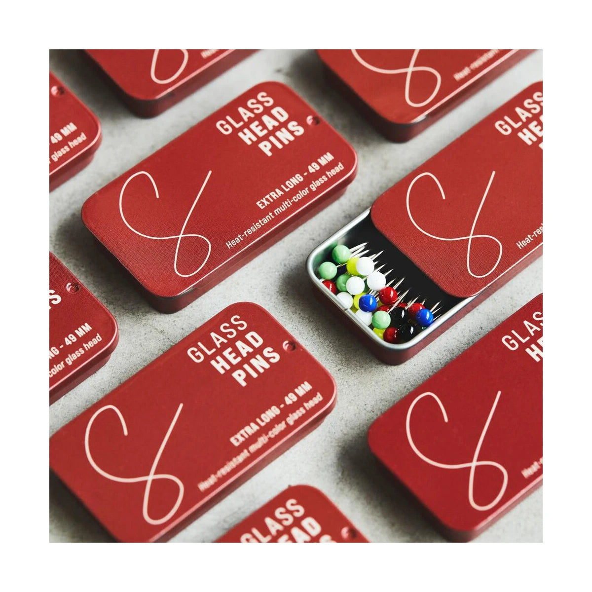 GOUPILLES À TÊTE EN VERRE 49mm (40pcs)