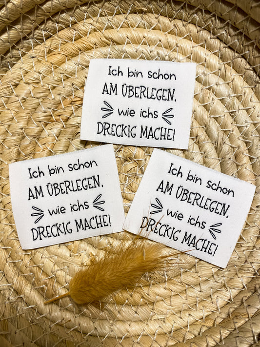 Label Ich bin  schon am überlegen