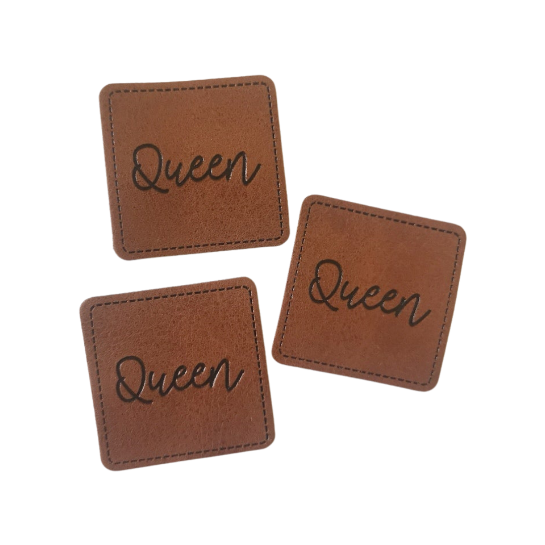 Kunstlederlabel Queen