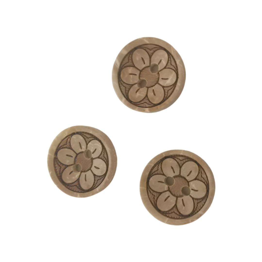 Boutons de noix de coco fleurs lumineuses